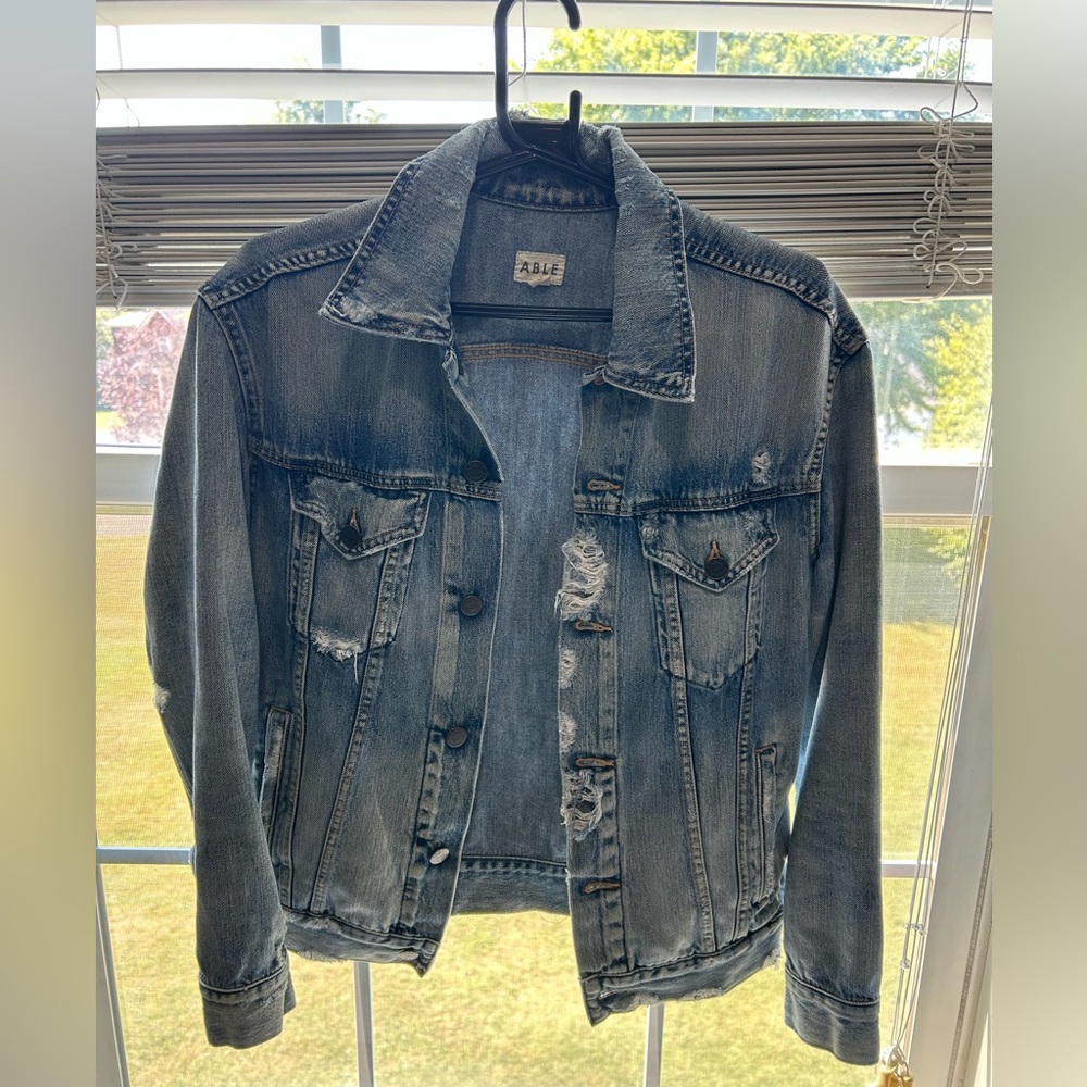 ABLE Merly Wash Denim Jacket S